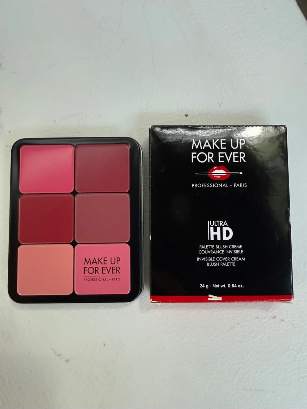 Makeup Forever Ultra HD Cream Blush Palette - Mixed Pinks & Raspberry retail $89